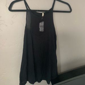 LF Emma & Sam Black Tank Net NWT Small